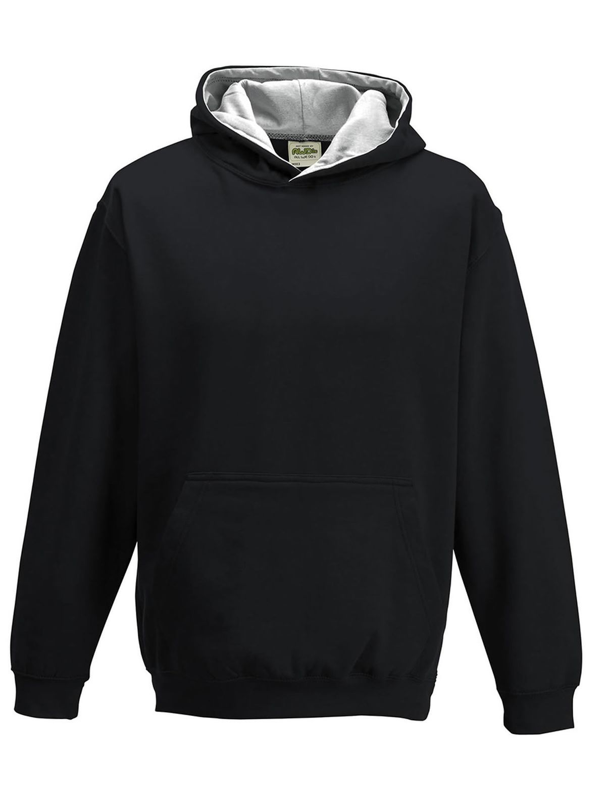 jet black-heather grey